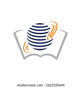 global study education logo book pen learn sign symbol icon