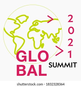 Global Summit For World Enviorment Poster Background.