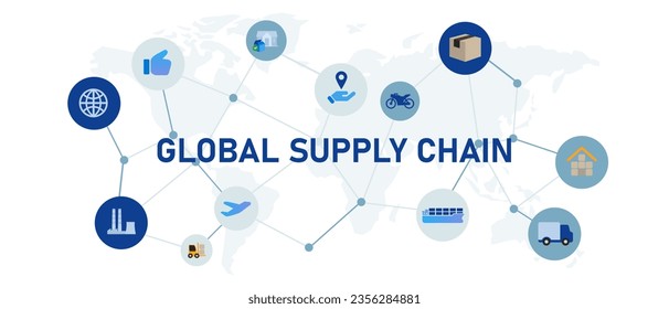 cadena de suministro mundial comercio de suministros de transporte marítimo internacional productos de comercio de distribución de productos de comercio de comercio