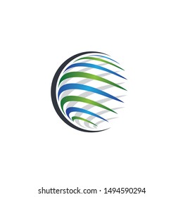 Global symbol vector icon illustration