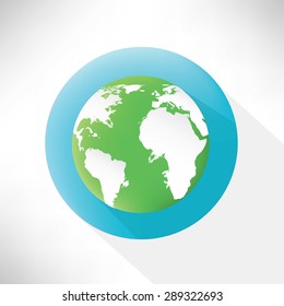 Global symbol,flat icon,clean vector
