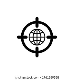 global target icon design vector graphics