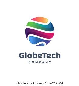 Global Tech Logo Design Template