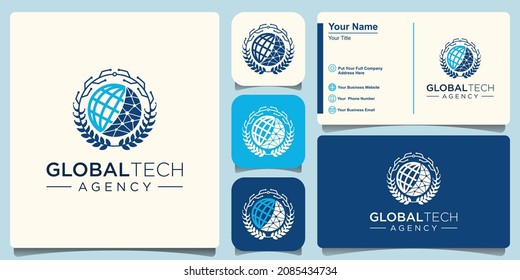 global tech Logo designs Template.
