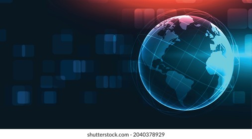 Global Technology Earth News Bulletin Background