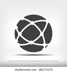 Global technology icon