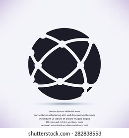 Global technology icon