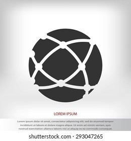 Global technology icon