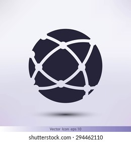 Global technology icon