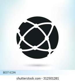 Global technology icon
