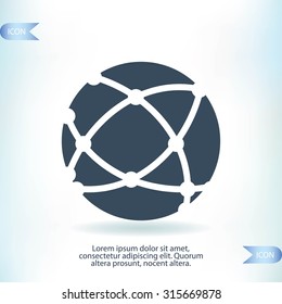 Global technology icon