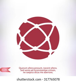 Global technology icon