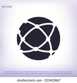Global technology icon