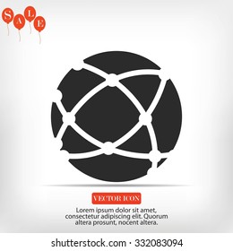 Global technology icon