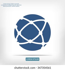Global technology icon