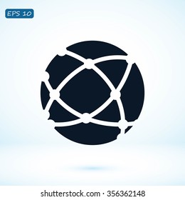 Global technology icon