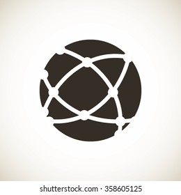 Global technology icon