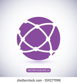 Global technology icon