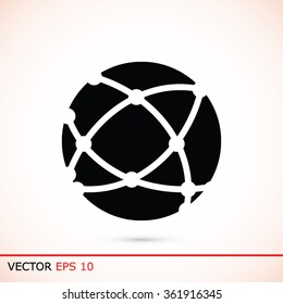 Global technology icon