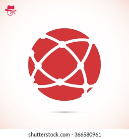 Global technology icon