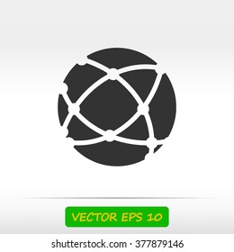 Global technology icon