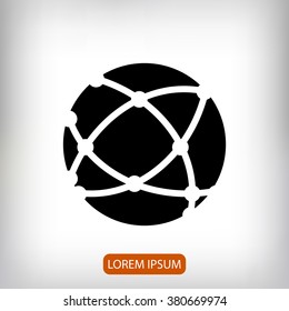 Global technology icon