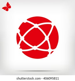 Global technology icon