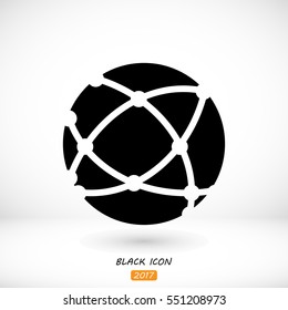 Global technology icon, vector best flat icon, EPS