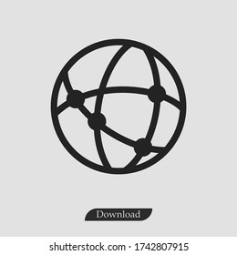 Global Technology icon vector eps 10