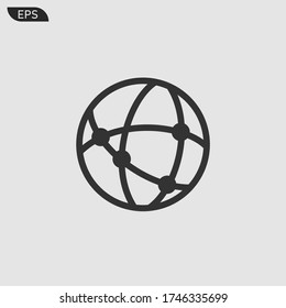 Global Technology icon vector eps 10