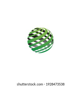 Global technology ilustration logo vector template