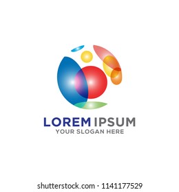 Global Technology logo template design