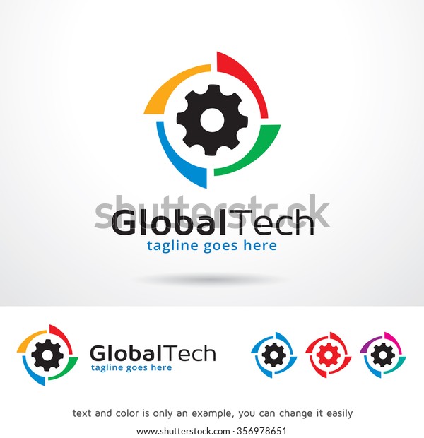 Global Technology\
Logo Template Design\
Vector