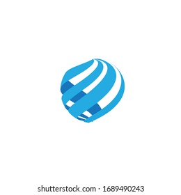 ilustración vectorial del logotipo de tecnología global