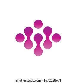Global technology logo vector template
