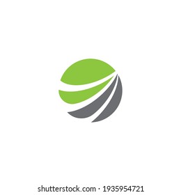 Global technology logo vector template