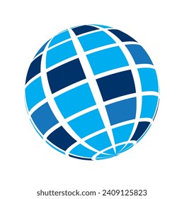 Logotipo de tecnología global, diseño de plantillas de vector