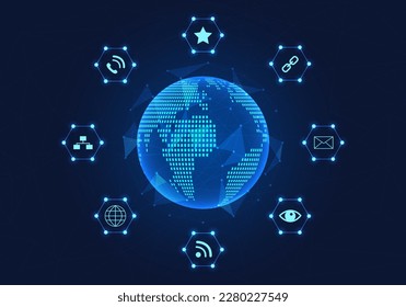 Red tecnológica global que se conecta con tecnología inteligente para proporcionar acceso rápido a la información en cualquier lugar para expandir el negocio a nivel mundial.