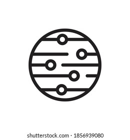 Global technology or social network icon design isolated on white background