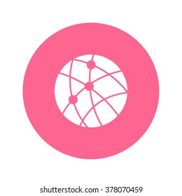global technology or social network icon sign simbol.