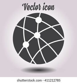 global technology or social network icon sign simbol.