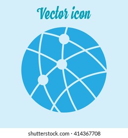 global technology or social network icon sign simbol.
