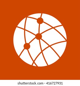 global technology or social network icon sign symbol.