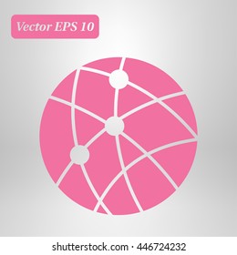 global technology or social network icon sign simbol.