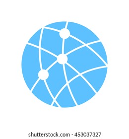 global technology or social network icon sign symbol.