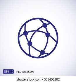 Global Technology Or Social Network Vector Icon