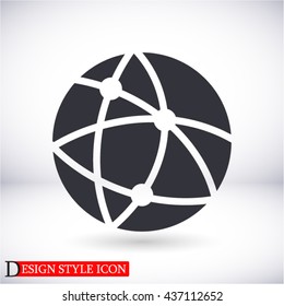 Global Technology Or Social Network  Vector Icon 10 EPS