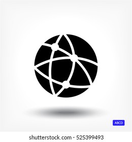 Global Technology Or Social Network  Vector Icon 10 EPS