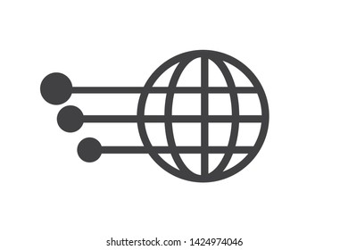 global Technology Symbol icon Global Tech Care icon Template Design