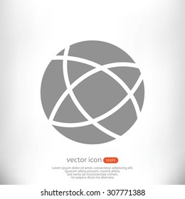 Global technology vector icon